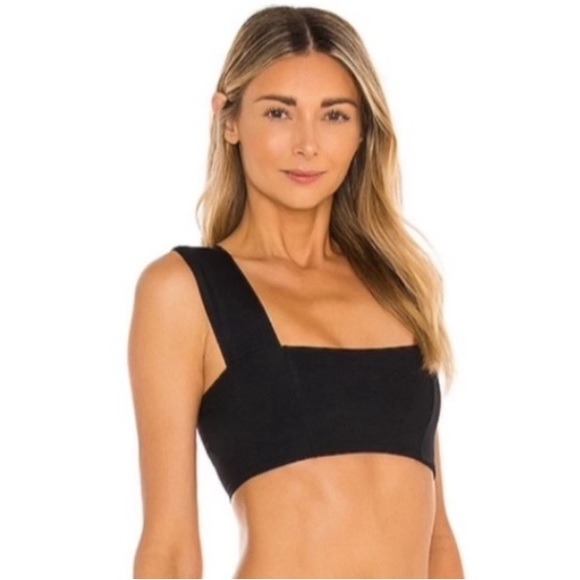 NWT L*Space Reversible Parker Bikini Top in Black | Revolve Bikini - Picture 10 of 12